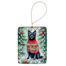 Load image into Gallery viewer, Schipperke Christmas Porcelain Ornament