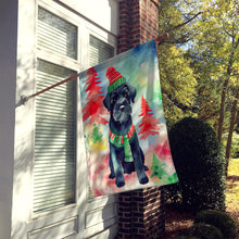 Load image into Gallery viewer, Schnauzer Christmas House Flag