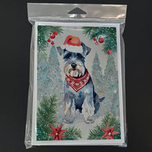 Load image into Gallery viewer, Schnauzer Christmas Greeting Cards - Blank Note Cards – 8-Pack of Artist-Designed Cards with Envelopes