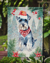 Load image into Gallery viewer, Schnauzer Christmas Garden Flag – Cozy Dog Holiday Decor with Tree &amp; Presents