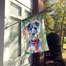 Load image into Gallery viewer, Schnauzer Christmas House Flag