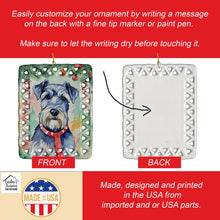 Load image into Gallery viewer, Schnauzer Christmas Porcelain Ornament