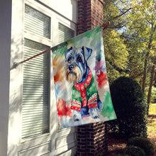 Load image into Gallery viewer, Schnauzer Christmas House Flag