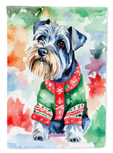 Load image into Gallery viewer, Schnauzer Christmas House Flag