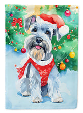 Load image into Gallery viewer, Schnauzer Christmas Garden Flag – Cozy Dog Holiday Decor with Tree &amp; Presents