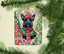 Load image into Gallery viewer, Scottish Terrier Christmas Porcelain Ornament