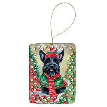 Load image into Gallery viewer, Scottish Terrier Christmas Porcelain Ornament