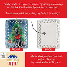 Load image into Gallery viewer, Scottish Deerhound Christmas Porcelain Ornament