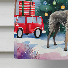 Load image into Gallery viewer, Scottish Deerhound Christmas House Flag