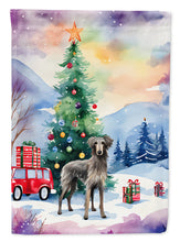 Load image into Gallery viewer, Scottish Deerhound Christmas House Flag