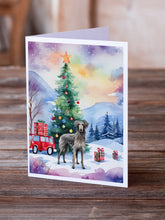 Load image into Gallery viewer, Scottish Deerhound Christmas Greeting Cards - Blank Note Cards – 8-Pack of Artist-Designed Cards with Envelopes