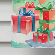 Load image into Gallery viewer, Scottish Deerhound Christmas House Flag