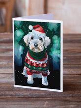Load image into Gallery viewer, Sealyham Terrier Christmas Greeting Cards - Blank Note Cards – 8-Pack of Artist-Designed Cards with Envelopes