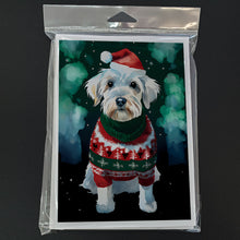 Load image into Gallery viewer, Sealyham Terrier Christmas Greeting Cards - Blank Note Cards – 8-Pack of Artist-Designed Cards with Envelopes