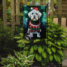 Load image into Gallery viewer, Sealyham Terrier Christmas Garden Flag – Cozy Dog Holiday Decor with Tree &amp; Presents