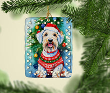 Load image into Gallery viewer, Sealyham Terrier Christmas Porcelain Ornament