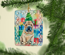 Load image into Gallery viewer, Shar Pei Christmas Porcelain Ornament