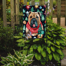 Load image into Gallery viewer, Shar Pei Christmas Garden Flag – Cozy Dog Holiday Decor with Tree &amp; Presents