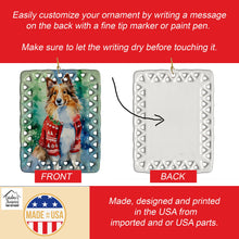 Load image into Gallery viewer, Sheltie Christmas Porcelain Ornament