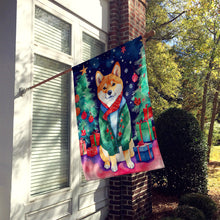 Load image into Gallery viewer, Shiba Inu Christmas House Flag