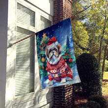 Load image into Gallery viewer, Shih Tzu Christmas House Flag