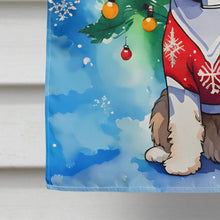 Load image into Gallery viewer, Shih Tzu Christmas House Flag