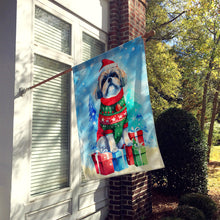 Load image into Gallery viewer, Shih Tzu Christmas House Flag