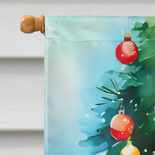 Load image into Gallery viewer, Siberian Husky Christmas House Flag