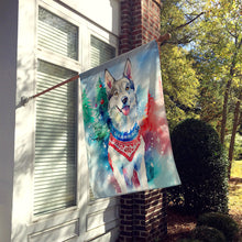 Load image into Gallery viewer, Siberian Husky Christmas House Flag