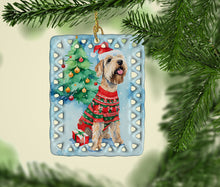 Load image into Gallery viewer, Wheaten Terrier Christmas Porcelain Ornament