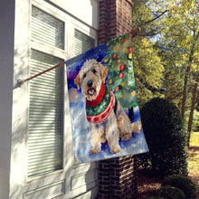 Load image into Gallery viewer, Wheaten Terrier Christmas House Flag
