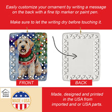 Load image into Gallery viewer, Wheaten Terrier Christmas Porcelain Ornament