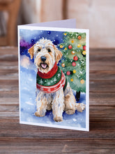 Load image into Gallery viewer, Wheaten Terrier Christmas Greeting Cards - Blank Note Cards – 8-Pack of Artist-Designed Cards with Envelopes