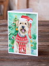 Load image into Gallery viewer, Wheaten Terrier Christmas Greeting Cards - Blank Note Cards – 8-Pack of Artist-Designed Cards with Envelopes