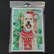 Load image into Gallery viewer, Wheaten Terrier Christmas Greeting Cards - Blank Note Cards – 8-Pack of Artist-Designed Cards with Envelopes