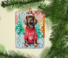 Load image into Gallery viewer, Sussex Spaniel Christmas Porcelain Ornament