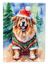 Load image into Gallery viewer, Tibetan Mastiff Christmas Garden Flag – Cozy Dog Holiday Decor with Tree &amp; Presents