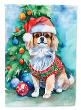 Load image into Gallery viewer, Tibetan Spaniel Christmas House Flag
