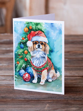 Load image into Gallery viewer, Tibetan Spaniel Christmas Greeting Cards - Blank Note Cards – 8-Pack of Artist-Designed Cards with Envelopes