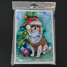 Load image into Gallery viewer, Tibetan Spaniel Christmas Greeting Cards - Blank Note Cards – 8-Pack of Artist-Designed Cards with Envelopes
