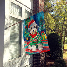 Load image into Gallery viewer, Tibetan Terrier Christmas House Flag