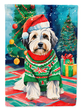 Load image into Gallery viewer, Tibetan Terrier Christmas House Flag
