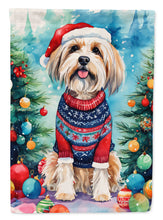 Load image into Gallery viewer, Tibetan Terrier Christmas House Flag
