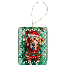 Load image into Gallery viewer, Vizsla Christmas Porcelain Ornament