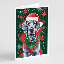Load image into Gallery viewer, Weimaraner Christmas Greeting Cards - Blank Note Cards – 8-Pack of Artist-Designed Cards with Envelopes