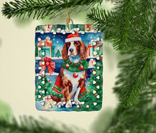 Load image into Gallery viewer, Welsh Springer Spaniel Christmas Porcelain Ornament