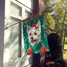 Load image into Gallery viewer, Westie Christmas House Flag