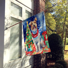 Load image into Gallery viewer, Wire Fox Terrier Christmas House Flag