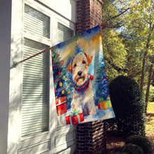 Load image into Gallery viewer, Wire Fox Terrier Christmas House Flag
