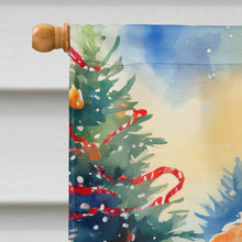 Load image into Gallery viewer, Wire Fox Terrier Christmas House Flag